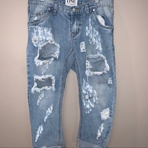 Boyfriend Ripped Jeans